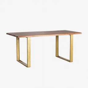 Rectangulaire Eettafel 180x95 Cm Van Acaciahout Assier Acacia Bruin - Sklum