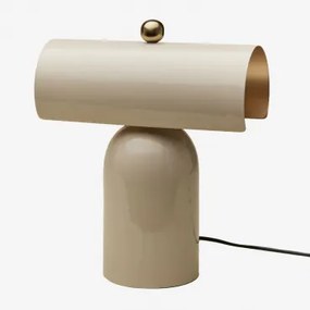 Tafellamp In Ijzer Mondeor Tapioca Beige - Sklum