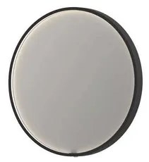 INK SP24 Spiegel - 60x4x60cm - LED onder en boven colour changing - dimbaar - Spiegelverwarming - rond - in stalen kader - aluminium zwart mat 8409310