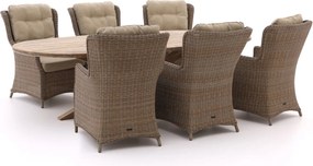 Diningset Intenso | 6 personen | Tuinset teakhout | 7-delig | 280x130cm | Kees Smit Tuinmeubelen
