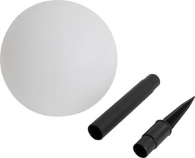 Set van 3 buiten vloerlampen wit incl. LED solar IP44 - Ludger