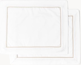 Katoensatijnen placemats Tatiana, 2-delig