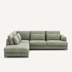 Omvormbare hoekbank links, stevig katoen, Marsile