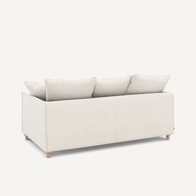 Compacte slaapbank, 3 zits, in gevlekt canvas, LAZARE