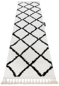 Tapijt, Vloerbekleding BERBER CROSS wit - voor keuken, naar de gang