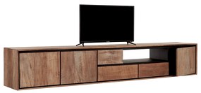 DTP Home Metropole Teakhouten Tv-meubel Zwevend 235 Cm - 235x40x40cm.