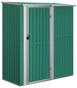 vidaXL Fietsschuur 180,5x97x209,5 cm gegalvaniseerd staal groen