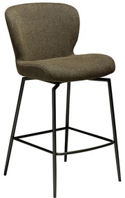 Dan-Form Glory Swivel Draaibare Barstoel Olijfgroen Boucle