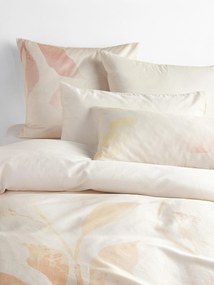 Katoensatijnen dekbedovertrek Marino met bloemenmotief