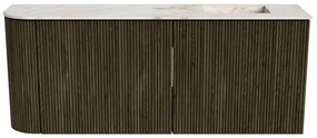 Mondiaz Joya DLux 100cm toiletmeubel ronding links shadow met wastafel faye rechts zonder kraangat frappe