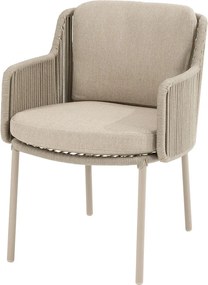 4 Seasons Bernini tuinset 7-delig - Prado tuintafel Ø160 cm - ceramic sabbia latte