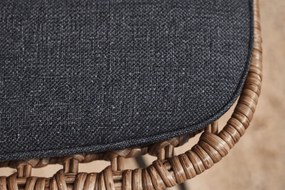 The Outsider Dining tuinstoel - Flamingo - Wicker - Aluminium - Zwart - The Outsider