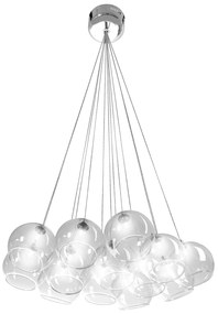 Plafondlamp hangende glazen bollen APP561-13CP