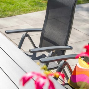 Garden Impressions Siena tuinstoel verstelbaar - donker grijs