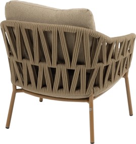 Seasons Biarritz Low Dining Chair Amber With Cushions(per Stuks) Rope Taupe