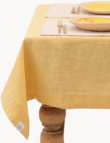 Linnen tafelkleed Butter