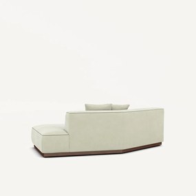 Rechte halve bank van stonewashed fluweel, JACOPO