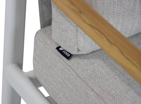 Stoel en Bank Loungeset 5 personen Aluminium Wit  Coco Avellino