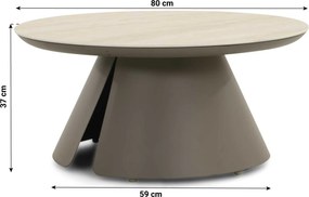 Stoel en Bank Loungeset 5 personen Rope Zand/Beige  Coco Viento/Cayora