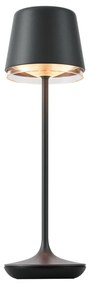 Buitenlamp met dimmer Tafellamp met dimmer zwart incl. LED IP65 oplaadbaar met laadstation - Treble Modern IP65 Buitenverlichting rond Lamp
