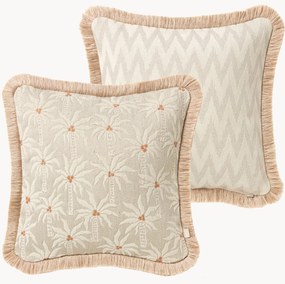 Handgemaakt outdoor dubbelzijdig kussen Laura & Rosita