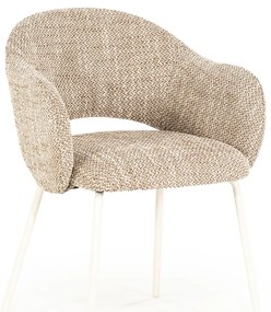 By-Boo Story Wit-frame Eetkamerstoel Bruin