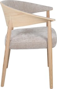 Eiken Eetkamerstoel Gebogen Hout