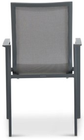 Tuinset 6 personen 217 cm Aluminium Grijs Lifestyle Garden Furniture Ultimate/Young