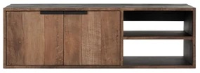 DTP Home Cosmo Zwevend Teakhouten Tv-meubel Klein - 125x40x40cm.
