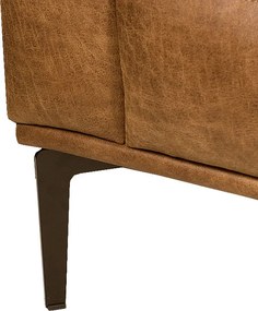 Hoekbank - Tulp - rechts - leer Colorado cognac 03