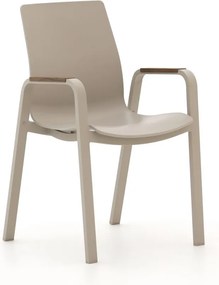 Dining tuinstoel | Hartman Flow | Kunststof | Taupe | Stapelbaar | Kees Smit Tuinmeubelen