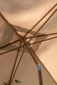 4-Seasons Outdoor Azzurro stokparasol 200 x 300 cm - Woodlook/Sand