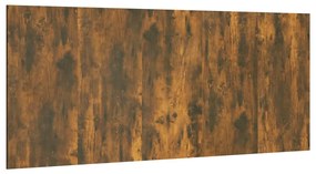 vidaXL Hoofdbord 200x1,5x80 cm bewerkt hout gerookt eikenkleurig