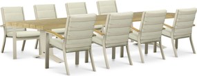 Tuinset 8 personen 330 cm Aluminium Zand/Beige Osmen Midura/Superior