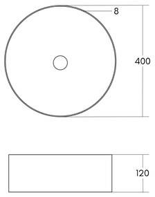 Best Design Luzz waskom 40cm keramiek donkergroen mat