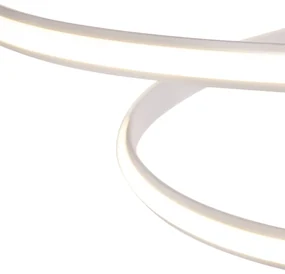 Eettafel / Eetkamer Moderne hanglamp wit 74 cm incl. LED dimbaar - Rowan Modern rond Binnenverlichting Lamp