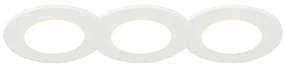 Set van 3 inbouwspots wit incl. LED 3000K 4W IP65 - Blanca