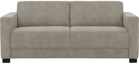 Goossens  My Style lichtgrijs, microvezel, 2,5-zits, stijlvol landelijk