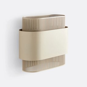 Dubbele wandlamp in metaal, Leila