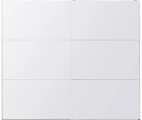 Goossens Kledingkast Easy Storage Sdk, 203 cm breed, 220 cm hoog, 2x 3 paneel glas schuifdeuren