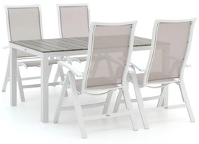 Bellagio Lugo/Fidenza 160cm dining tuinset 5-delig verstelbaar