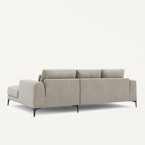 Hoekbank rechts van chenille fluweel, Marsile