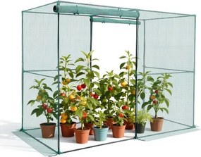 VEVOR plantenbeschermingstent, 2396x1200x1800 mm, plantenbeschermingsnet, deur met ritssluiting, plantenkooi voor verhoogde plantenbakken buiten, plantennetkas voor tuin, terras en gazon