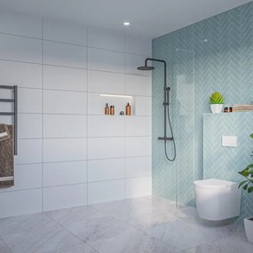 Fortifura Galeria Inloopdouche - helder glas - 180x200cm - 8mm - nano - blind inbouw profiel SW797920 SW1102415