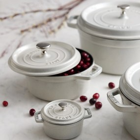 Staub La Cocotte Cocotte 24 cm / 3,7 l, Rond, White truffle - La Cocotte - Staub