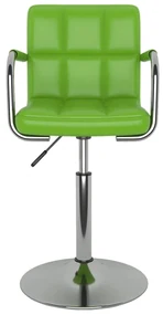 vidaXL Eetkamerstoelen draaibaar 4 st kunstleer groen