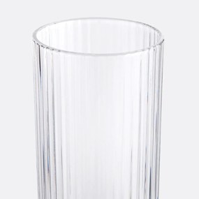 Set van 6 champagneglazen met groeven, Ostri