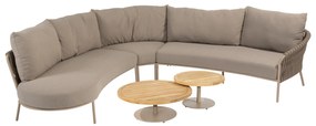 Comino organishe hoek loungeset 5 delig latte 4 Seasons Outdoor