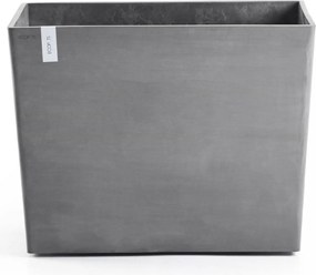 Ecopots plantenbak Paris Wheels 85- Rechthoekig - Grey - 85,2 x 39,5 x H65,8 cm