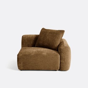 Rechthoekig element voor modulaire sofa, in jacquard chenille, AMAD